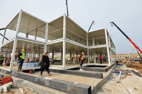 <b>火神山活動(dòng)房完工</b>