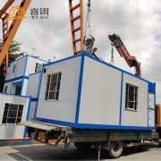 住人集裝箱房成施工現(xiàn)場的辦公用房